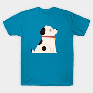 Cute (Kawaii) Dog Sitting Down T-Shirt